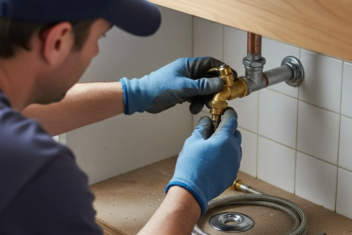 Shutoff valve and fitting work during Emergency Plumbing in Saint Johns